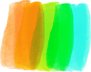 Fototapeta premium Colorful watercolor elements