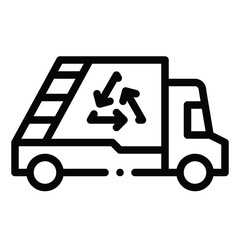 trash truck icon