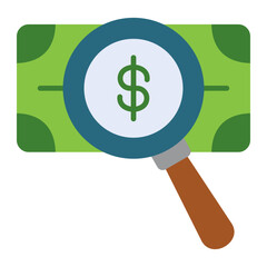 Loupe Money Icon