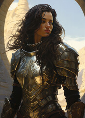 Female Warrior Knight Fantasy Art