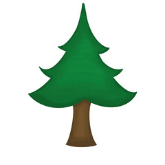 green christmas tree
