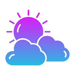Clouds And Sun Icon