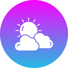 Clouds And Sun Icon