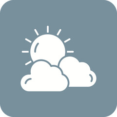 Clouds And Sun Icon