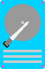 Modern HDD Vector Illustration: Data Storage Technology