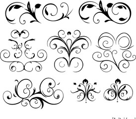 Line dividerrs  silhouette images