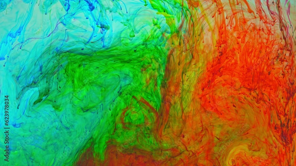 Aufkleber .pigment dissolves in water and spreads slowly when mixed with other colors to form new colors..colo