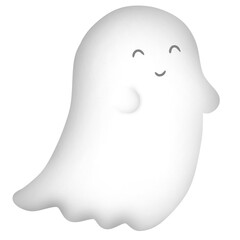 cartoon drawing cute ghost halloween.