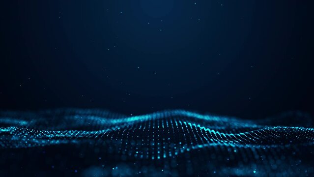 abstract blue background with stars