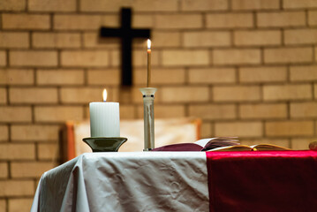 anglican church altar in a church in africa Botswana