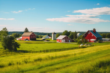 A Sun-Drenched American Farmstead