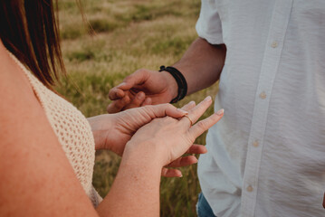 anillo de boda pedida de mano