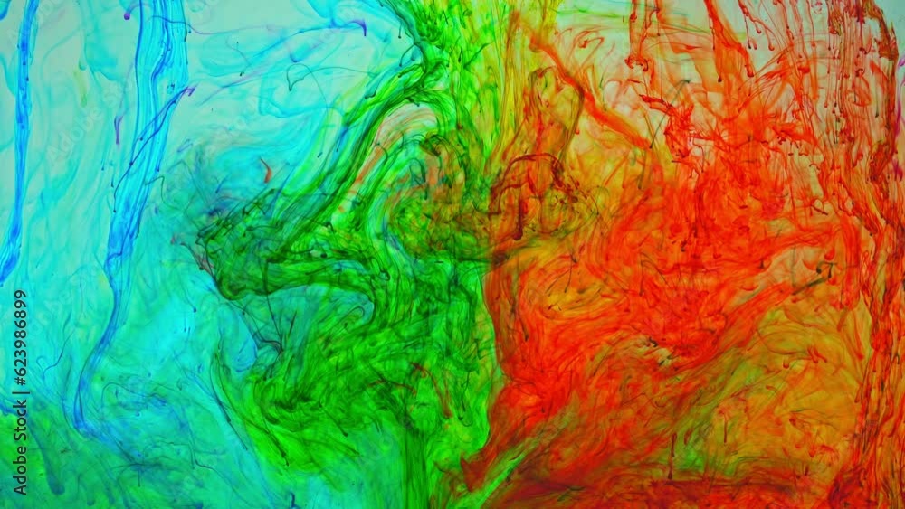Aufkleber .pigment dissolves in water and spreads slowly when mixed with other colors to form new colors..colo