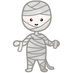 Cute Halloween cartoon drawings. used as an illustration