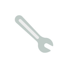 Wrench Icon in trendy flat style isolated on white background. Vector illustration