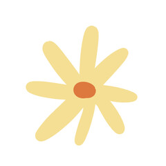 Cute hand draw flower vector