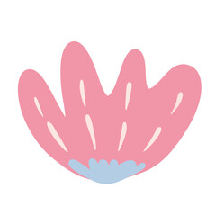Cute hand draw flower vector