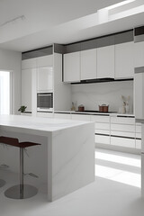 Fototapeta na wymiar Modern kitchen. AI generated illustration