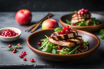 lamb chops with vegetables generated by AI tool 