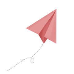 paper plane isolated on white