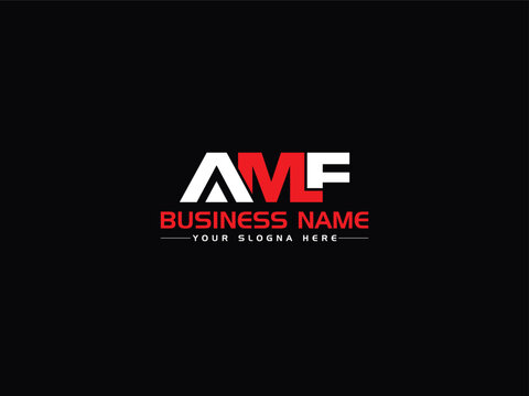 AMF Logo Vector Art, Initial amf Alphabet Letter Logo Template