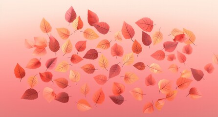 Autumn maple red, orange, yellow, brown foliage frame, Generative AI