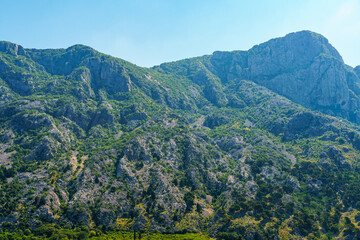 Fototapeta na wymiar beautiful view of a mountain of Montenegro, concept of travel