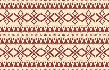 Ethnic abstract ikat art. Aztec ornament print. geometric ethnic pattern seamless  color oriental.  Design for background ,curtain, carpet, wallpaper, clothing, wrapping, Batik, vector illustration.