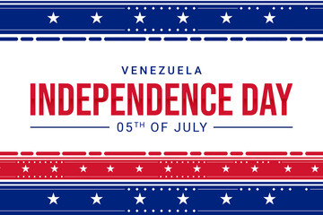 Venezuela Independence Day Illustration. The illustration is suitable for banners, flyers, stickers, cards, etc