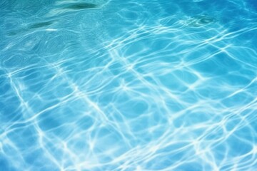 Obraz premium Surface of water blue swimming pool background, Generative AI
