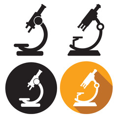 microscope icon vector