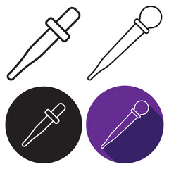 pipette icon vector