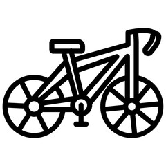 Fototapeta premium Bicycle vector icon style