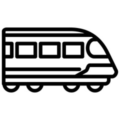 Train vector icon style