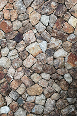 A stone brick wall is a structure constructed by arranging and cementing together individual pieces of stone. Stone bricks are typically cut or shaped to specific dimensions, creating uniform blocks t