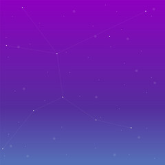 Abstract Night Sky Nature Stars Astrology Dots Purple Blue Vector Design