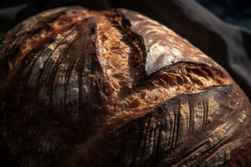 Bread closeup. Generate Ai