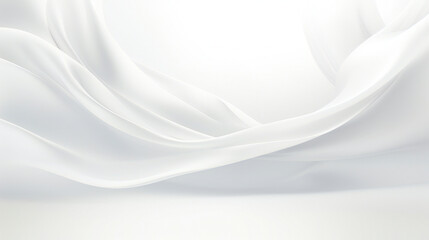 White Spa banner with empty copy space on the side. Generative AI.