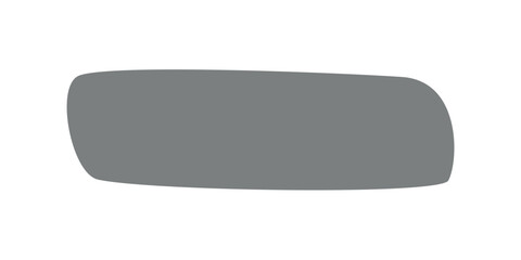 Flat vector silhouette illustration of shape