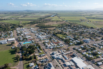 aerial view of the north queensland town of Ayr