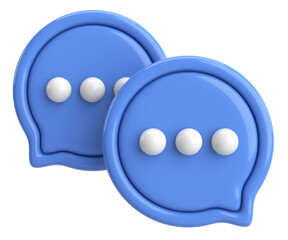 Live chat icon. Chat icon. 3D illustration.