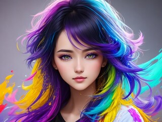 Fototapeta premium Cute girl