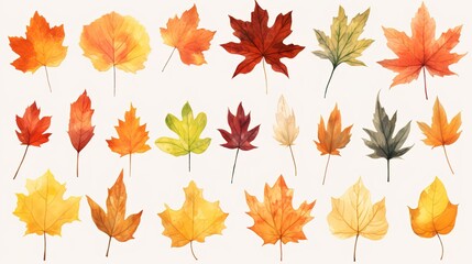 Fototapeta premium Beautiful Autumn cartoon landscape illustrations,AI generated. 