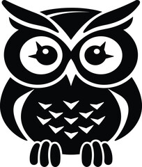 Obraz premium Illuminating the Night with an Owl's Graceful Presence