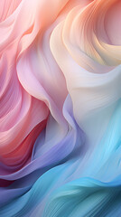 Abstract silk background with soft pastel waves. Gradient colors. For designing apps or products.