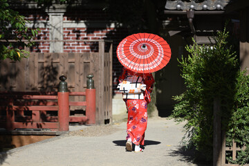 Obraz premium 江戸時代の町人娘