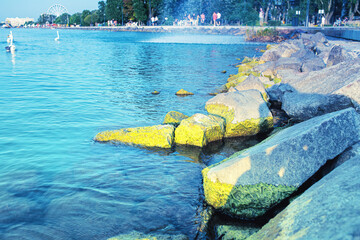 View of the lake Balaton in Siofok,Hungary.