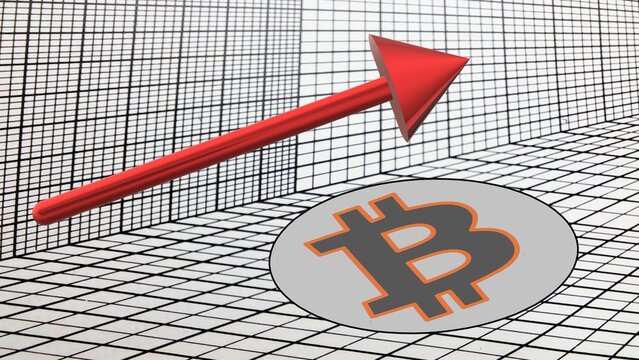 Monete di criptovaluta Rendering tridimensionale di valuta virtuale.