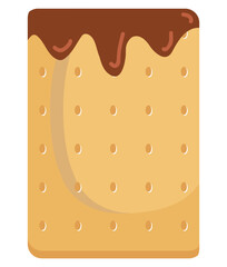 Kawaii S'mores Vector, Elements and Symbol