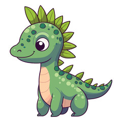 Obraz premium Cute Ouranosaurus Dinosaur Illustration